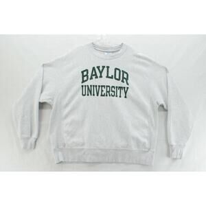 VINTAGE Baylor University Champion Reverse Weave Sweatshirt Crew XL Grey